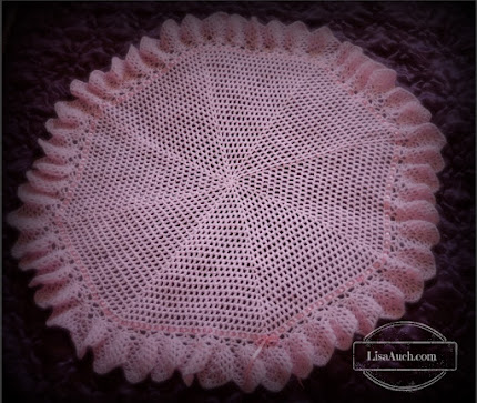 Circular Crochet Baby Shawl free pattern