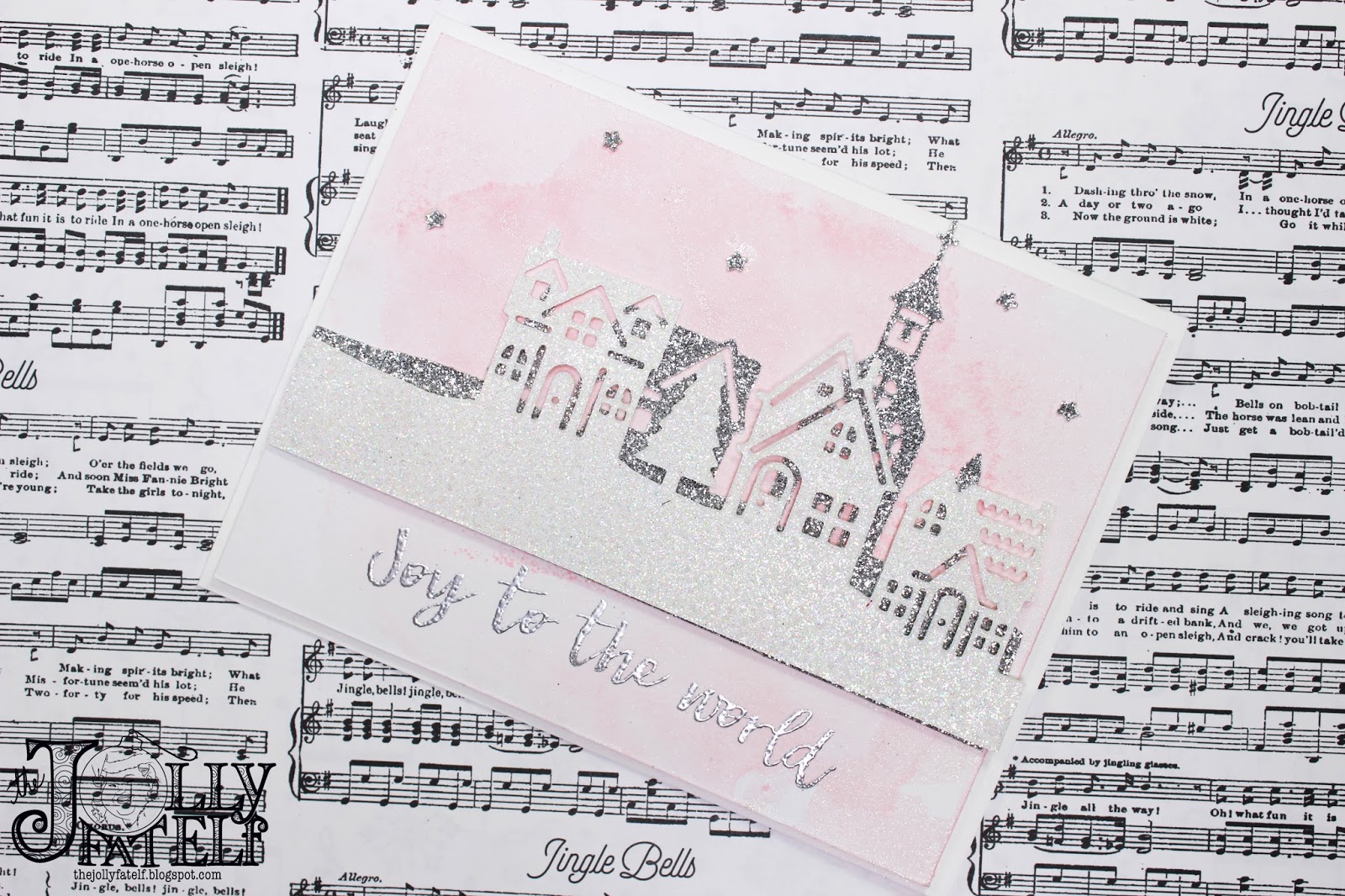 The Jolly Fat Elf: Joy to the World Watercolor Background