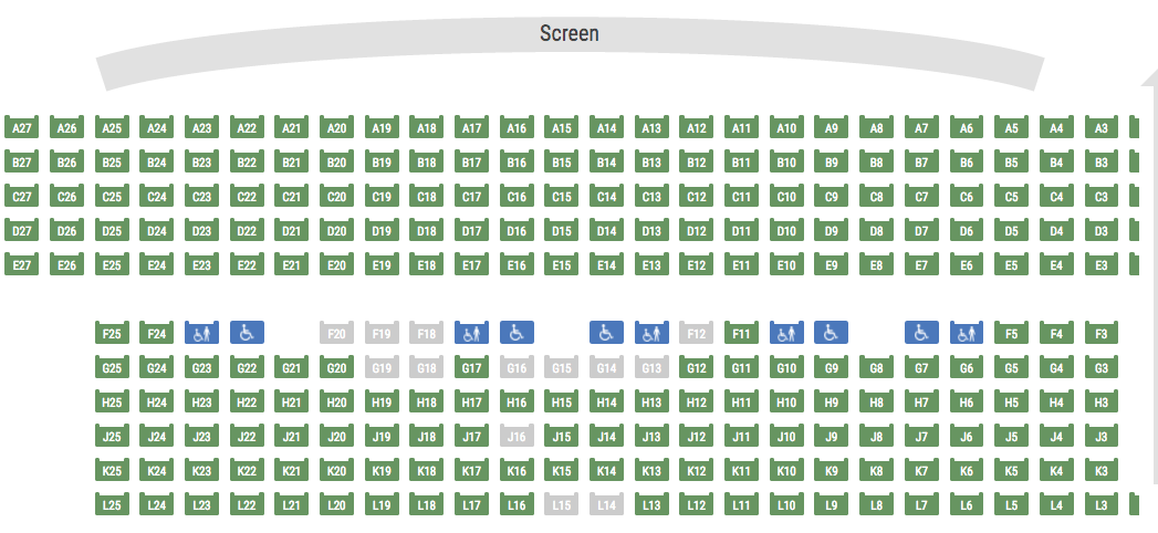 Arden Theatre Seating Chart