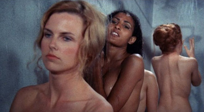 Roberta Collins and Pam Grier showering in The Big Doll House