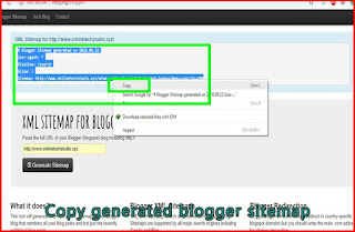 Copy generated blogger sitemap Copy generated blogger sitemap