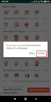 How to Send Hijab Stickers Memoji on Android Like Iphone 3