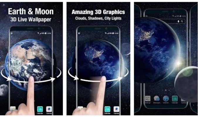 Widget Live Wallpaper - Earth & Moon Widget Live Wallpaper - Earth & Moon