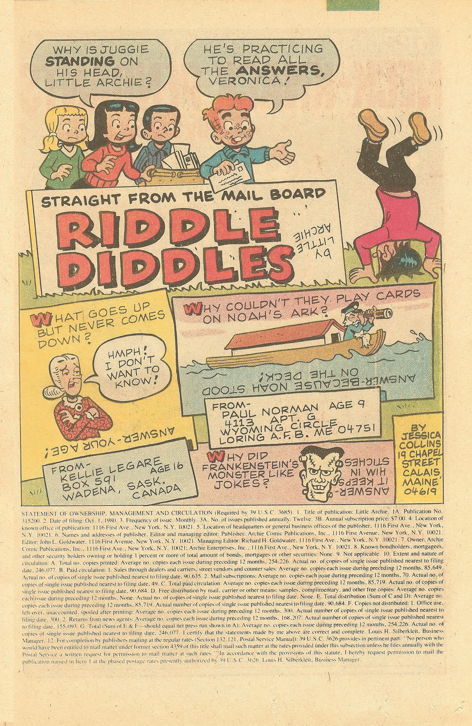 Read online The Adventures of Little Archie comic -  Issue #165 - 11