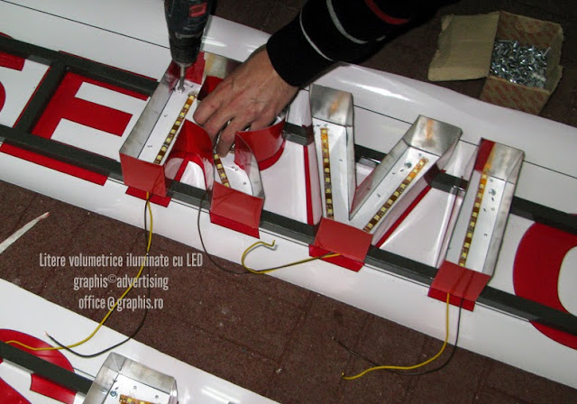 Litere volumetrice - din atelier