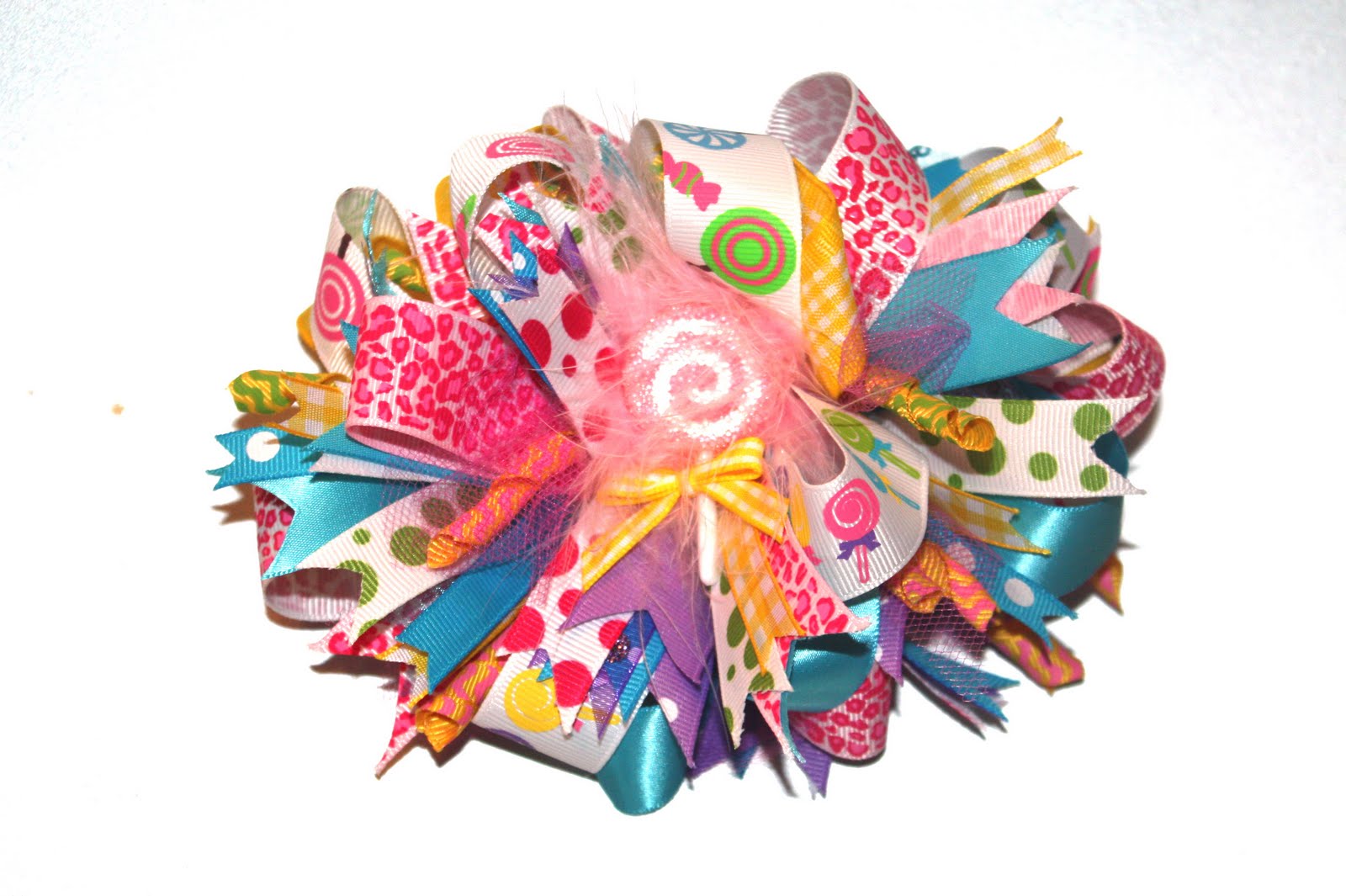 Blue Velvet Lolli Bow Back Bubble