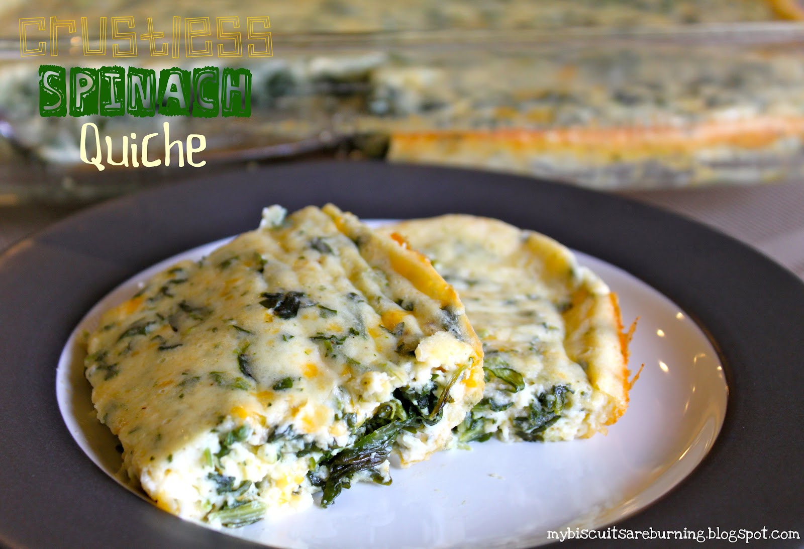 Crustless Spinach QuichePaula Deen