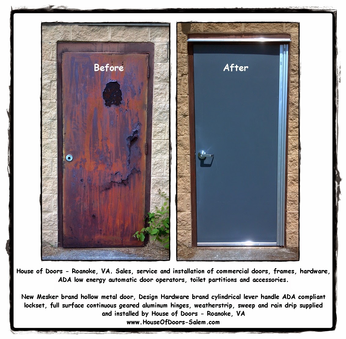 House Of Doors Roanoke Va A Stunning Transformation Commercial Doors Frames And Hardware