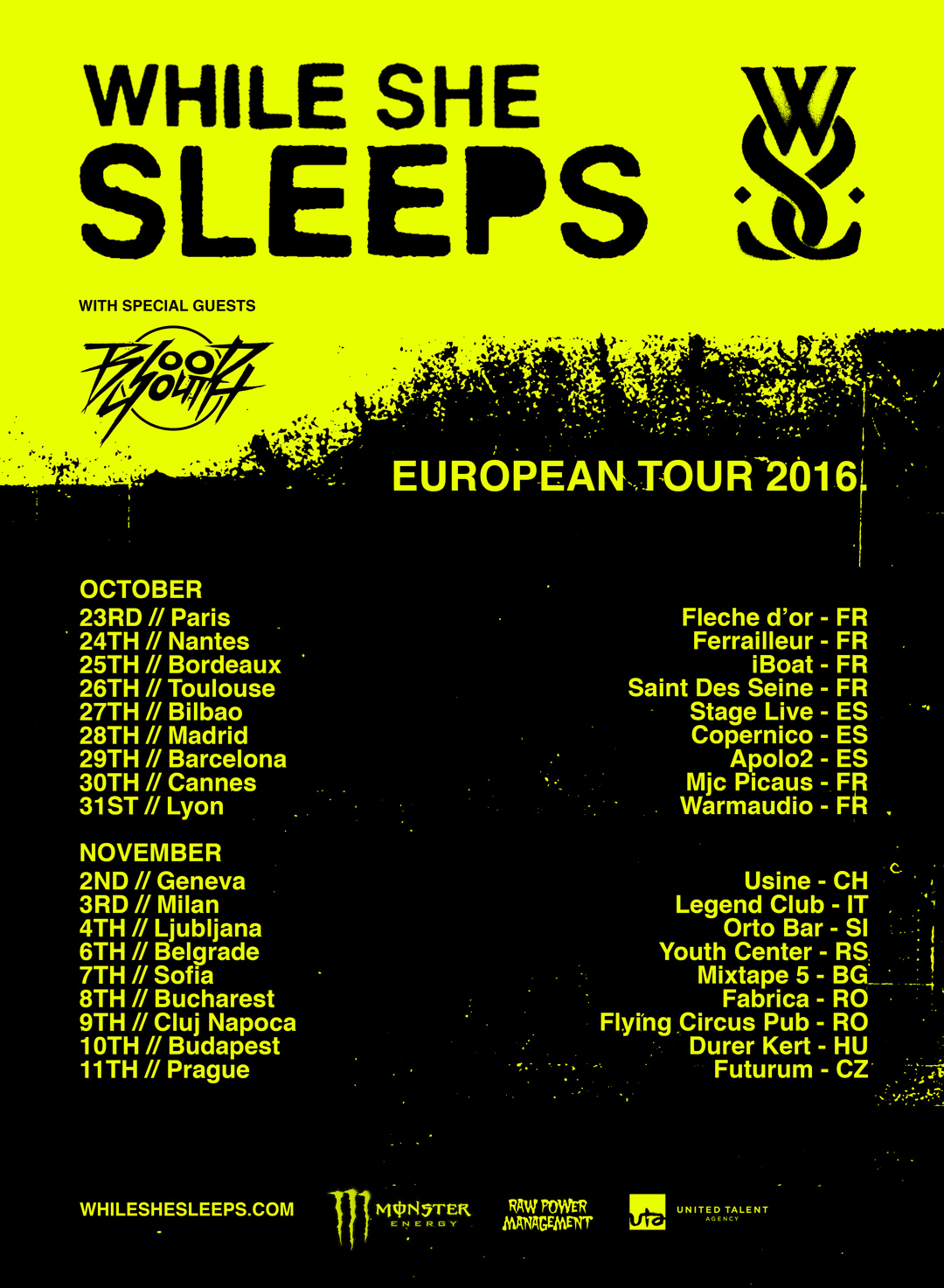 News BLOOD YOUTH TOURING EUROPE THIS WEEK! Breathing The Core