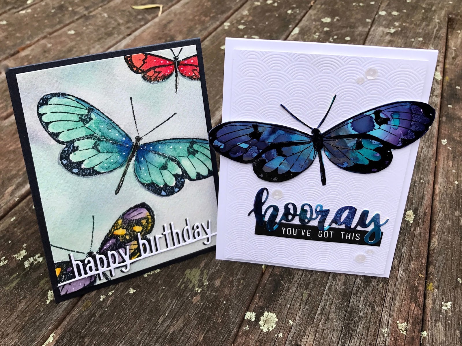 My Paper Epiphany Penny Black Trio of Butterflies