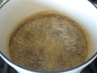 bubbling pecan praline sauce