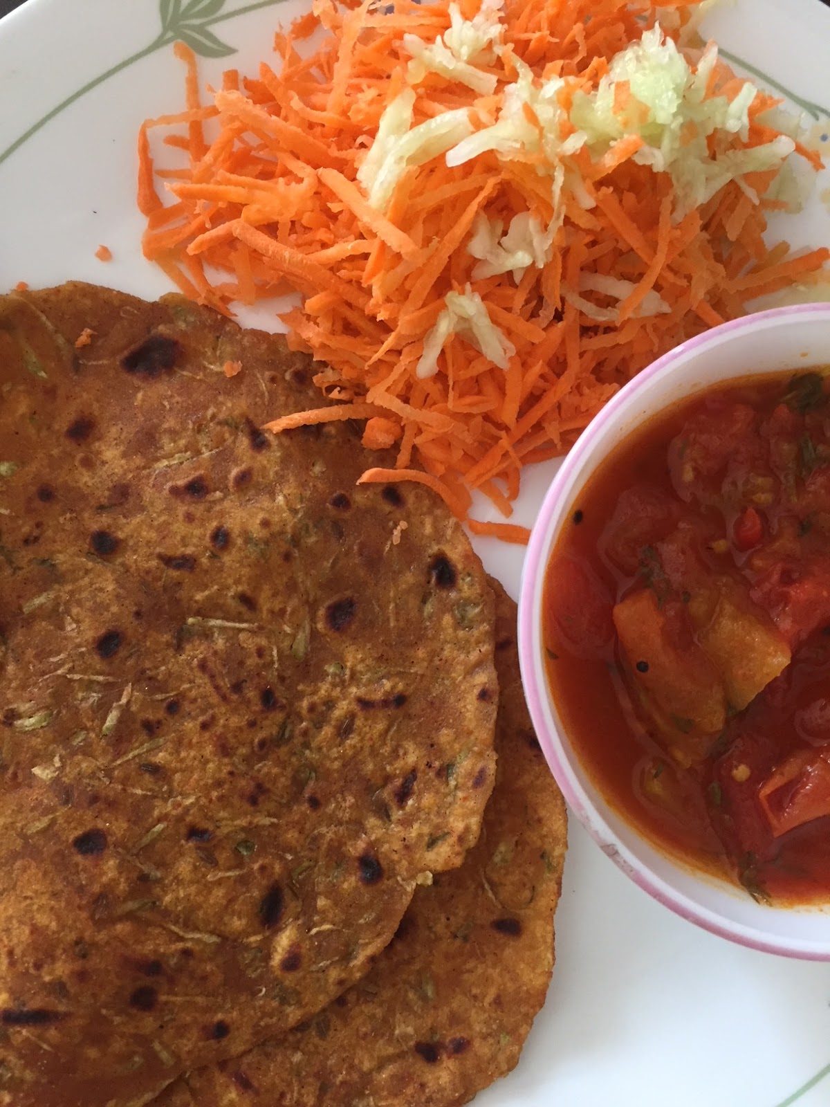 Sizzling Tastebuds Paneer Cabbage Paratha Proteinicious flatbread Easy lunchbox options