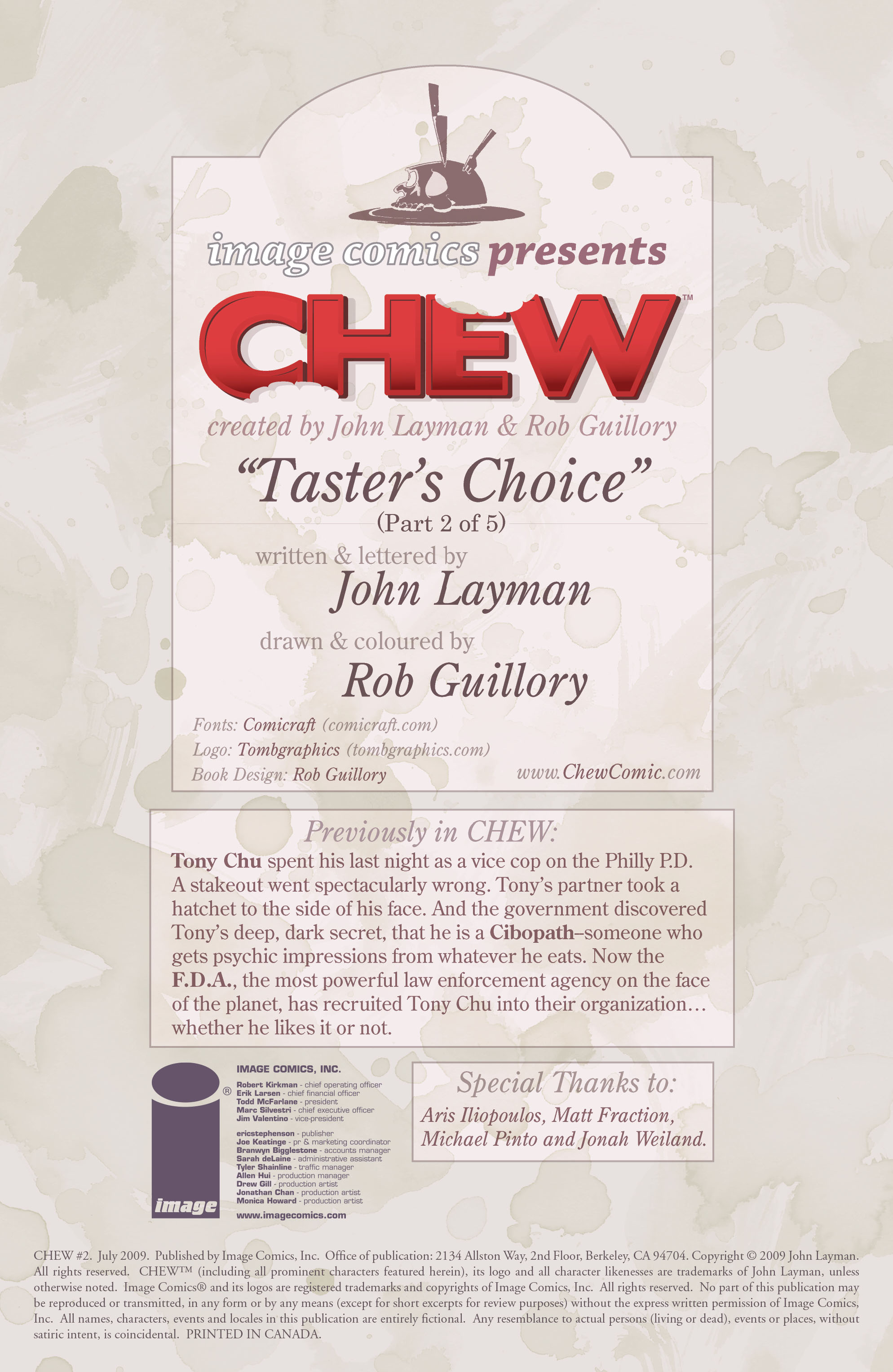Read online Chew comic -  Issue #2 - 2