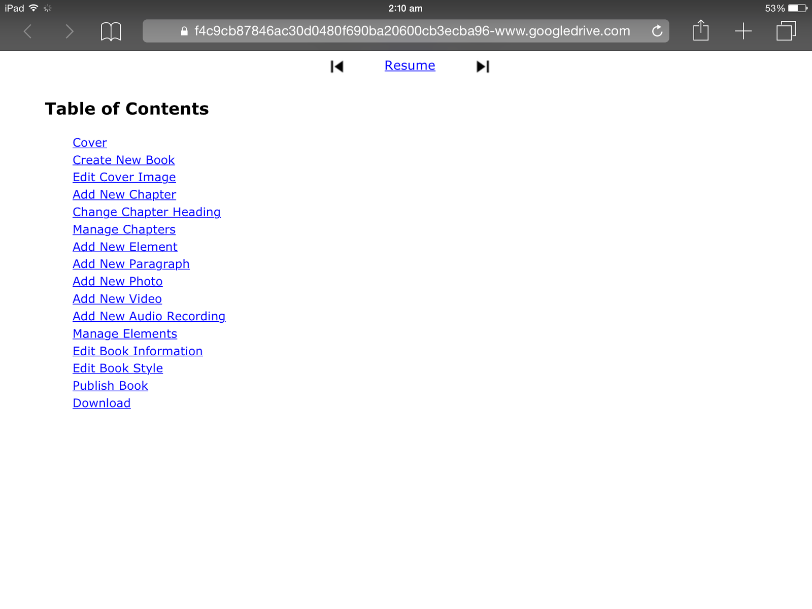 Creative Book Builder Introducing HTML5 Books