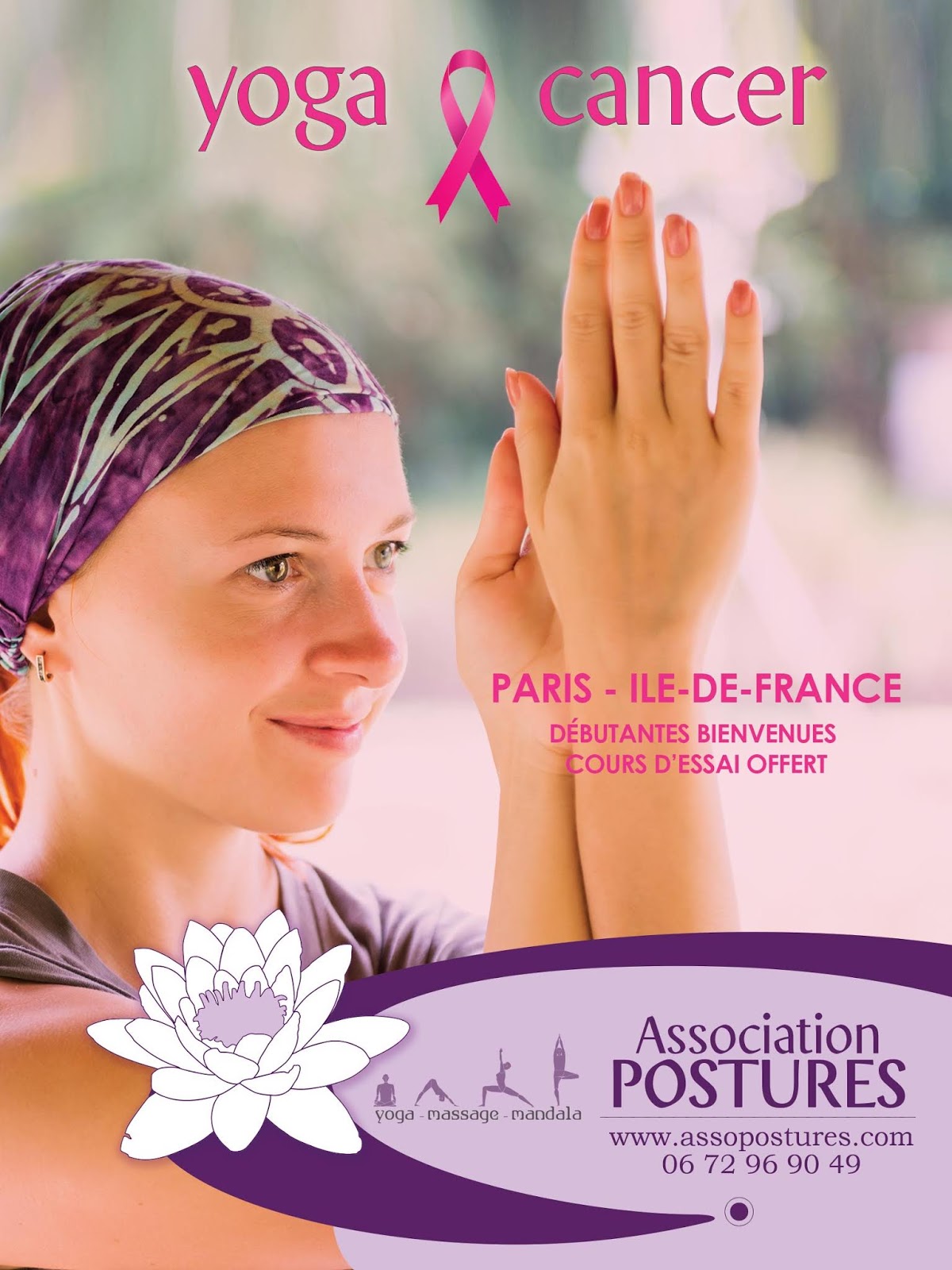Association Postures le souffle créateur Yoga et Cancer