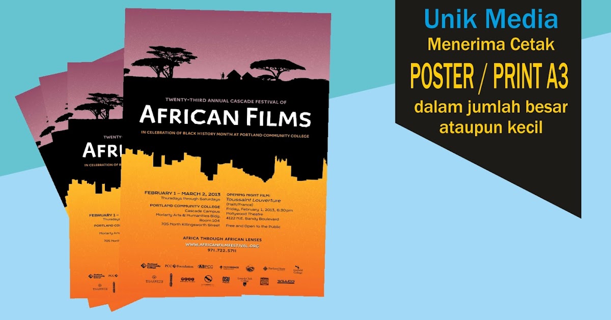 Print Poster A3 yang bagus, Cek disini | CV Unik Media ...