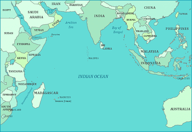 indian ocean map