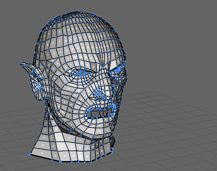 Ретопология лица схема