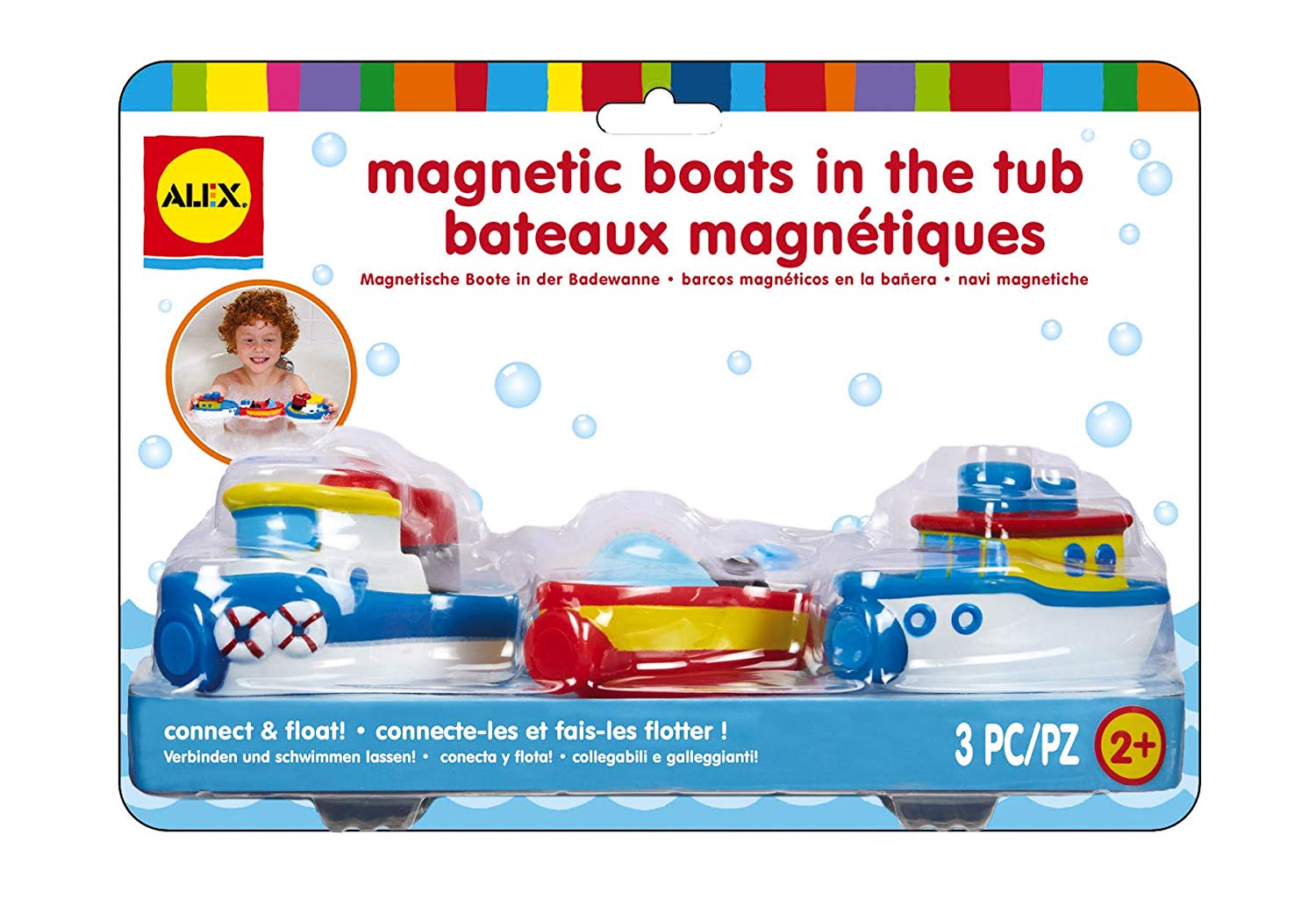 alex magnetic boats in the tub