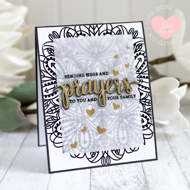 Sending Hugs and Prayers Sympathy Card 