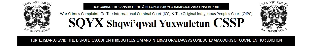 SQYX WAR CRIMES COMPLAINTS TO ICC AND OIPC