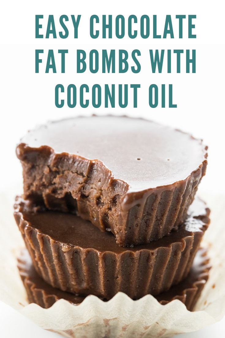 KETO RECIPE : EASY CHOCOLATE FAT BOMBS WITH COCONUT OIL