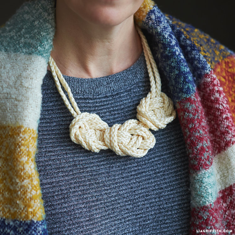 Use This Easy Knotted Necklace Tutorial for Kumihimo and other Crafted