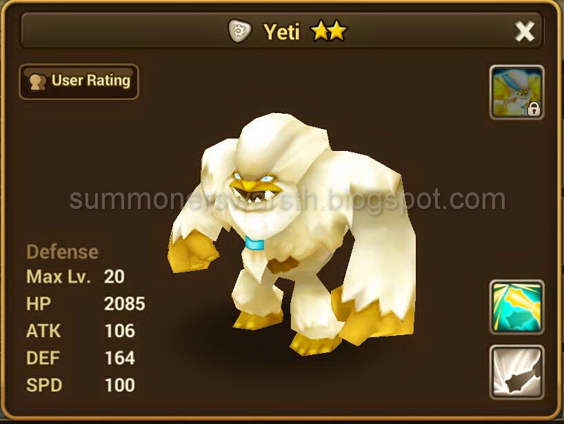 Yeti (Light) Summoners War