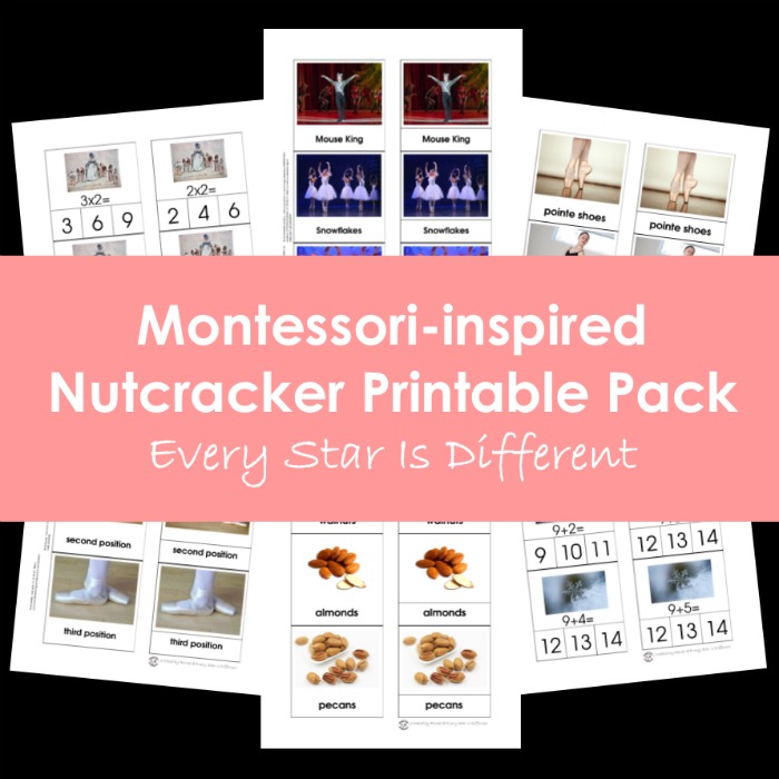 Montessori-inspired Nutcracker Printable Pack