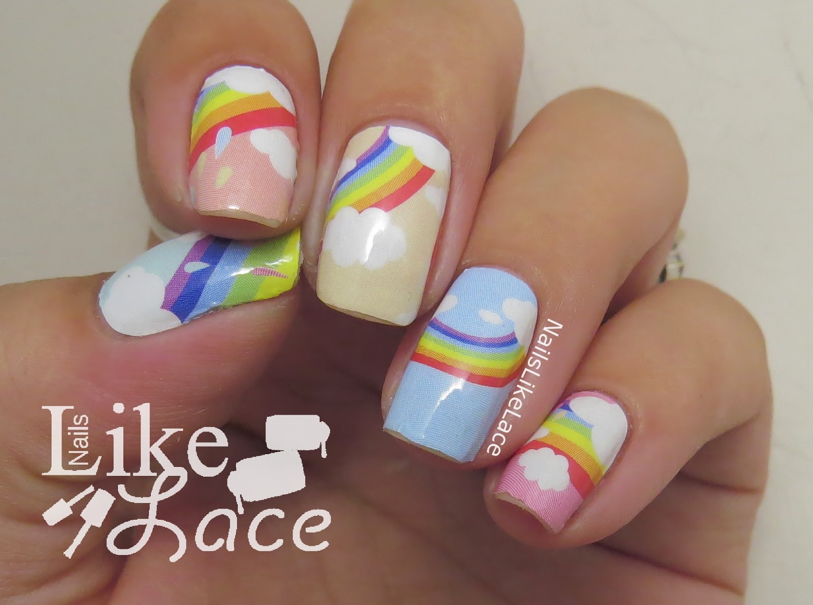 NailsLikeLace: Rainbow Nail Wraps