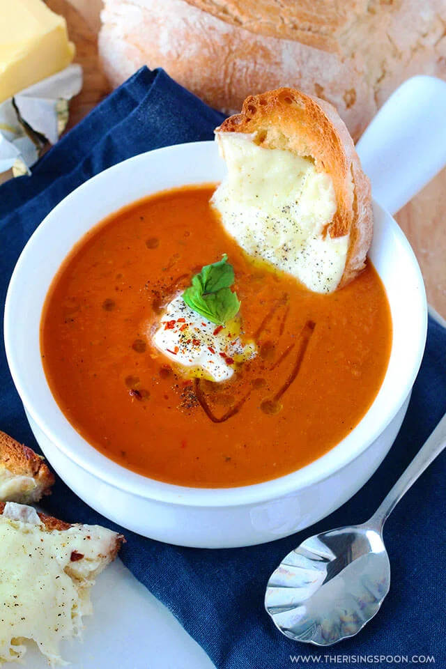 Top 10 Most Popular Recipes On The Rising Spoon in 2018: Creamy Tomato Basil Soup