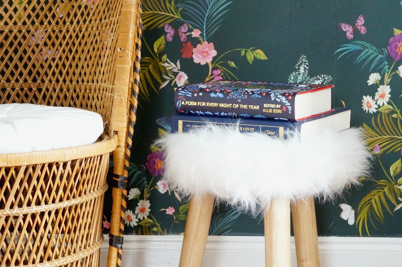 Room Reveal - Ada's Toddler Bedroom Navy Floral Bedroom