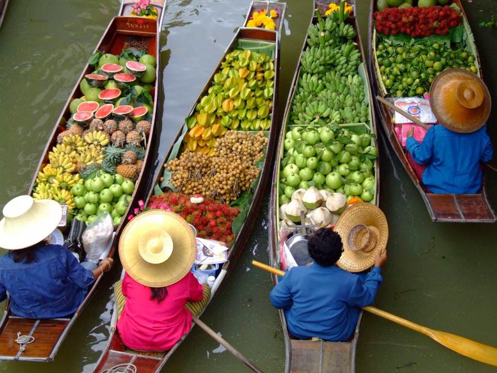 Damnoen Saduak Floating Market In Thailand Beauty 360