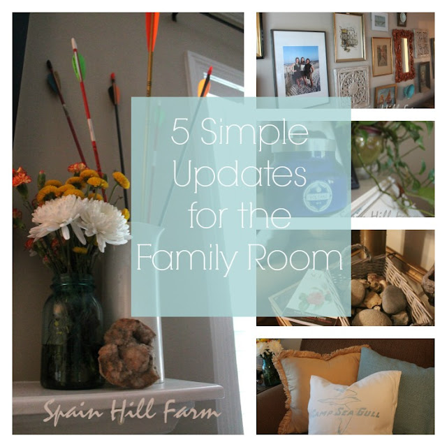 5 Simple Updates for the Family Room - Inexpensively
