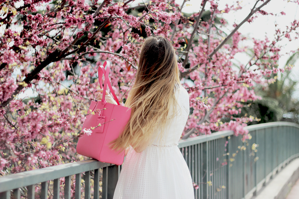 Kate Spade New York Scalloped Hallie Tote Bag Tulip Pink Fashion Blogger Aimerose France
