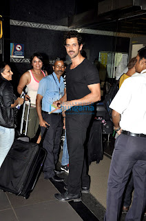 Hrithik Roshan & Katrina Kaif leave for London