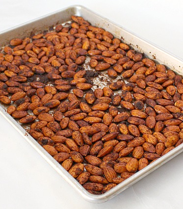 sweet and spicy almonds