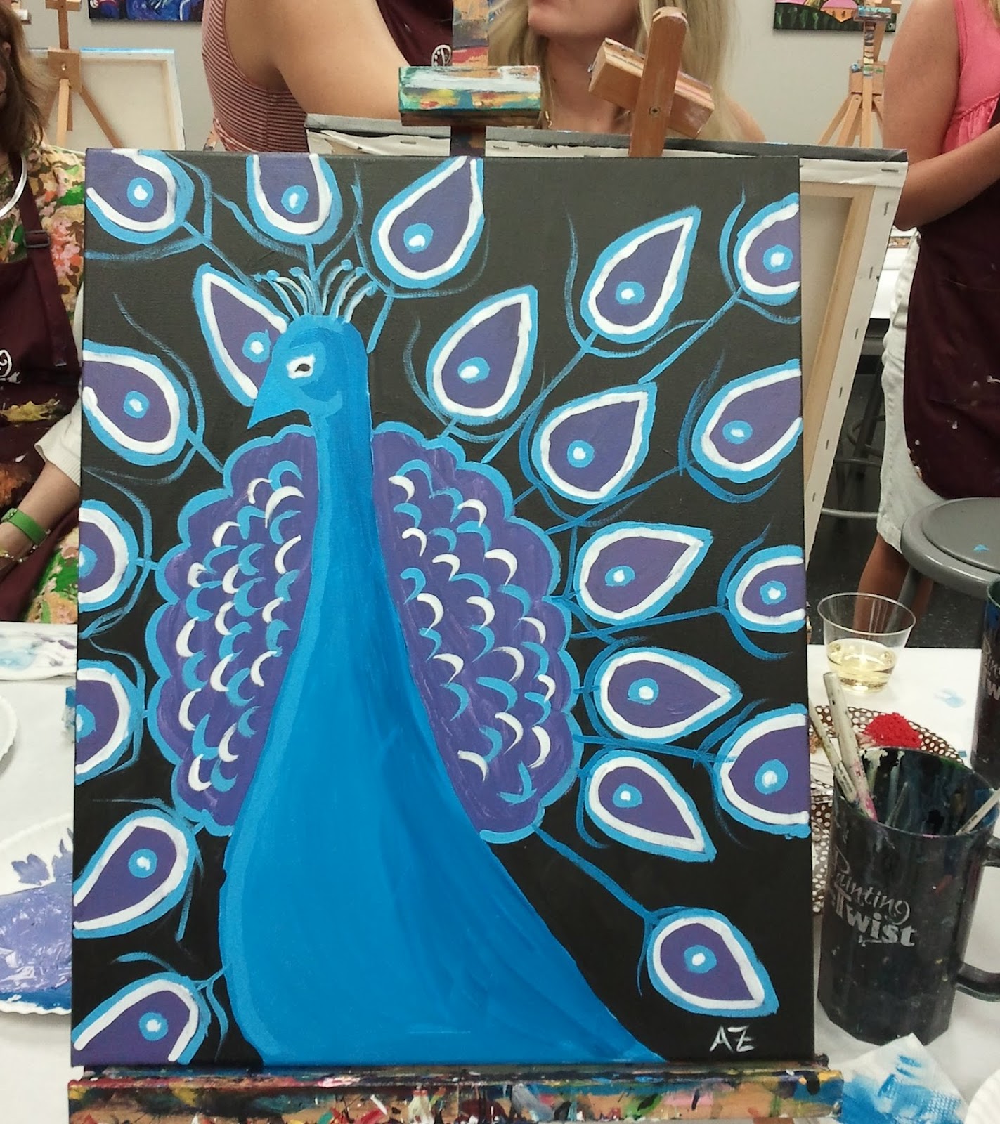 Alpha Chi Omega TallahasseeThomasville Painting with a Twist Recap TBT