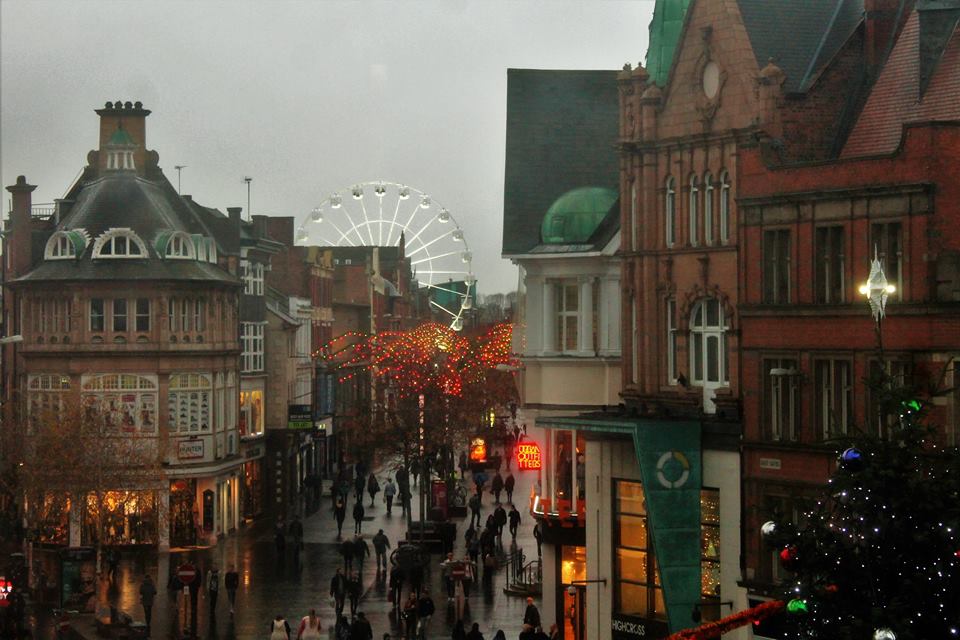 Martin Brookes Oakham Leicester Christmas Lights Fun Fair Sky Ride Video