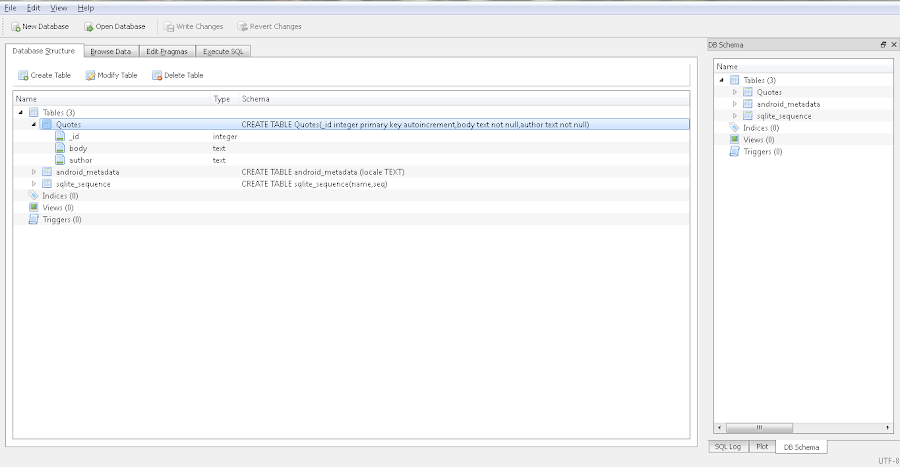 Editor de SQLite Database Browser