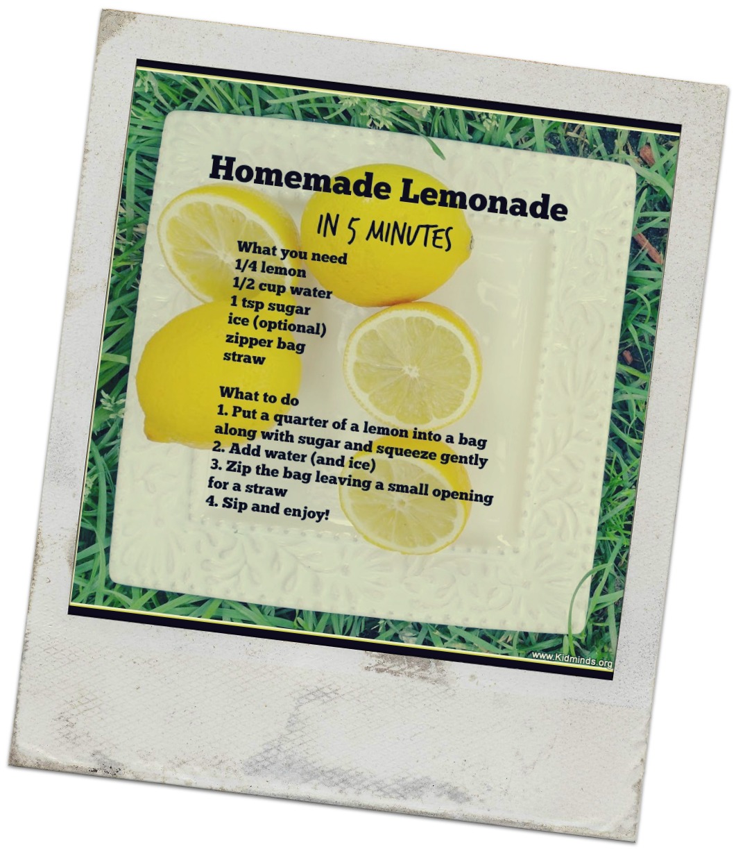 Lemonade in a bag in 5 minutes KidMinds