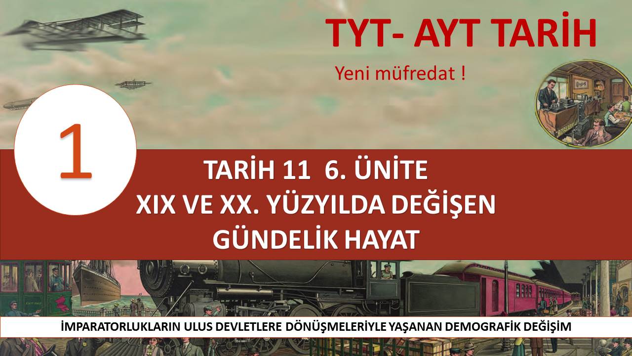 Xix Ve Xx Yuzyilda Degisen Gundelik Hayat 1 Bolum Slayt