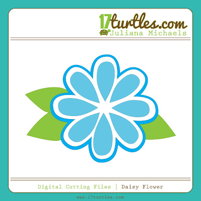 Juliana Michaels Daisy Flower Digital Cutting File