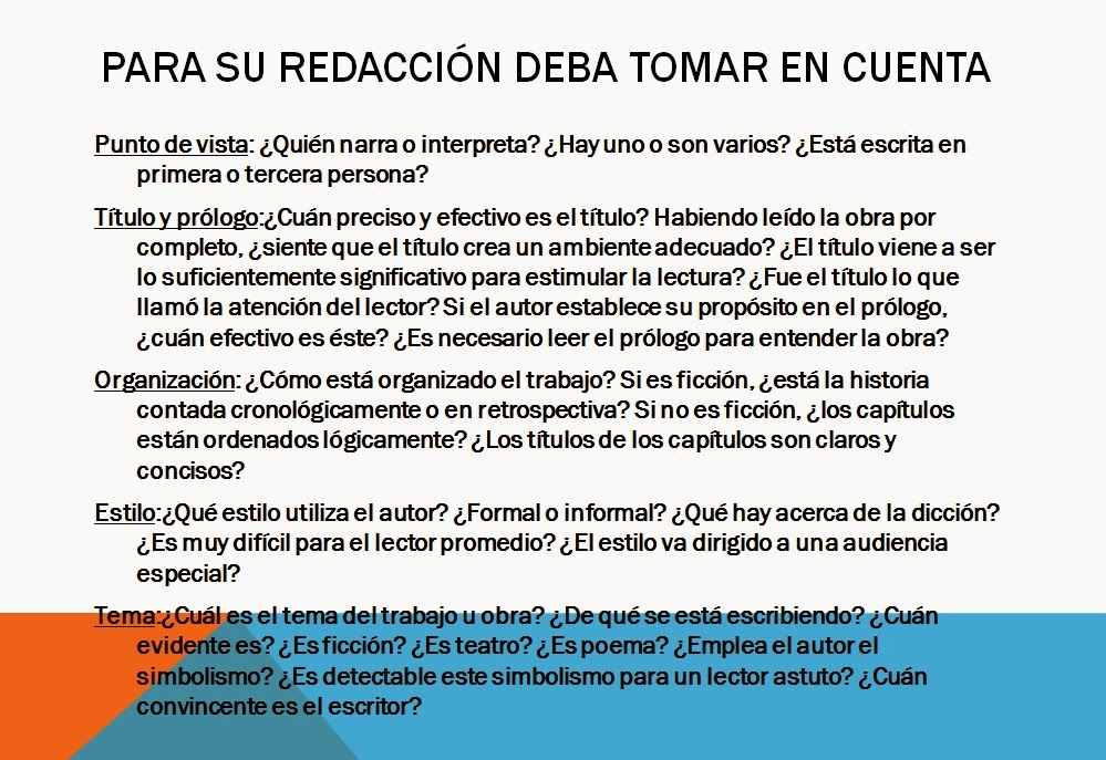 ¿Cómo redactar una Reseña Literaria?