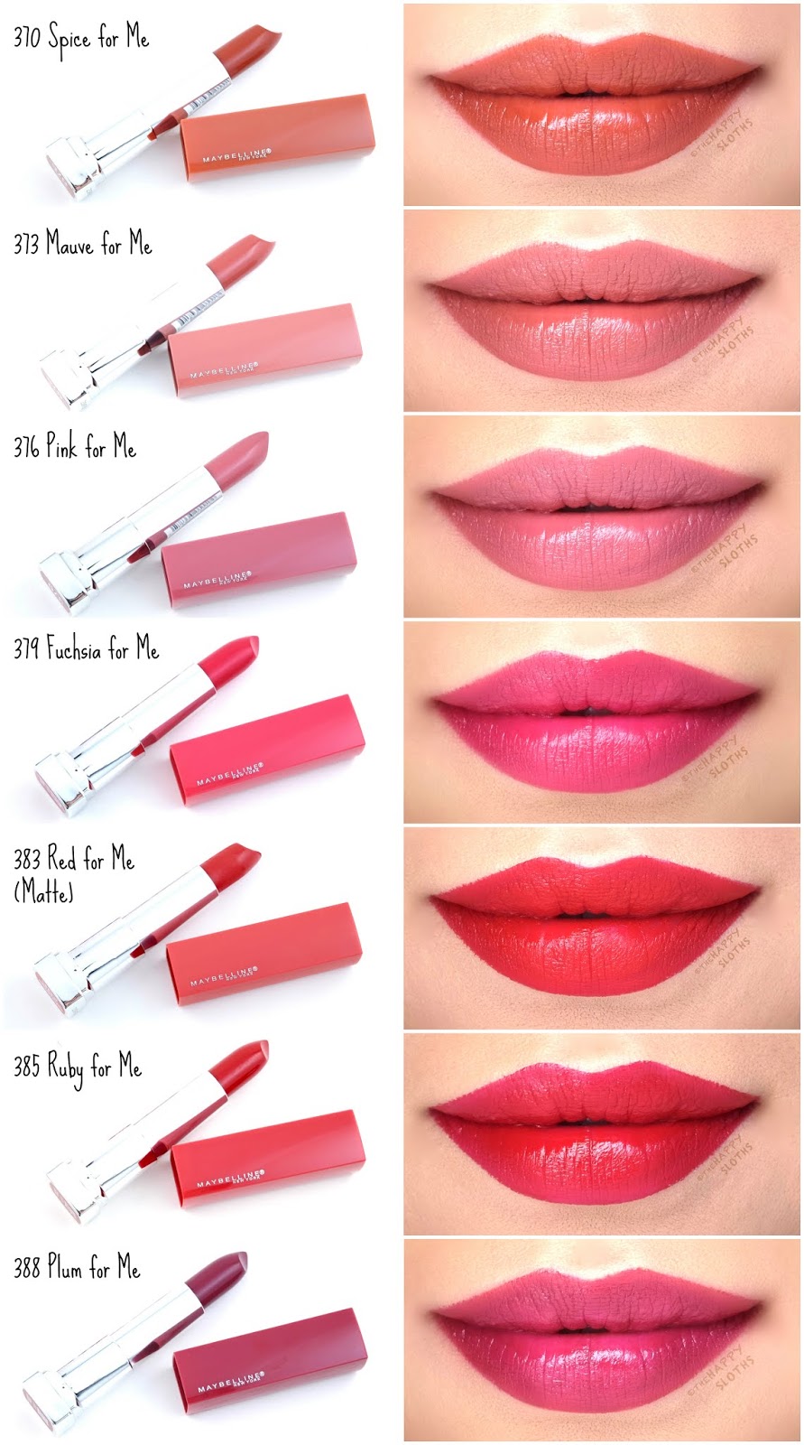 Maybelline | Made for All Lipstick by Color Sensational: Review and Swatches