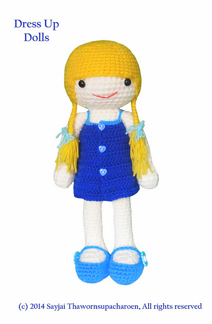dress up doll clothes crochet pattern