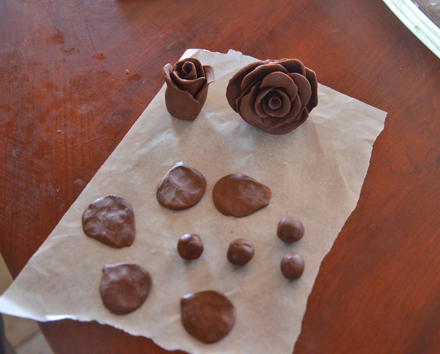 A school of fish Chocolate Modeling Clay; Chocolate Roses