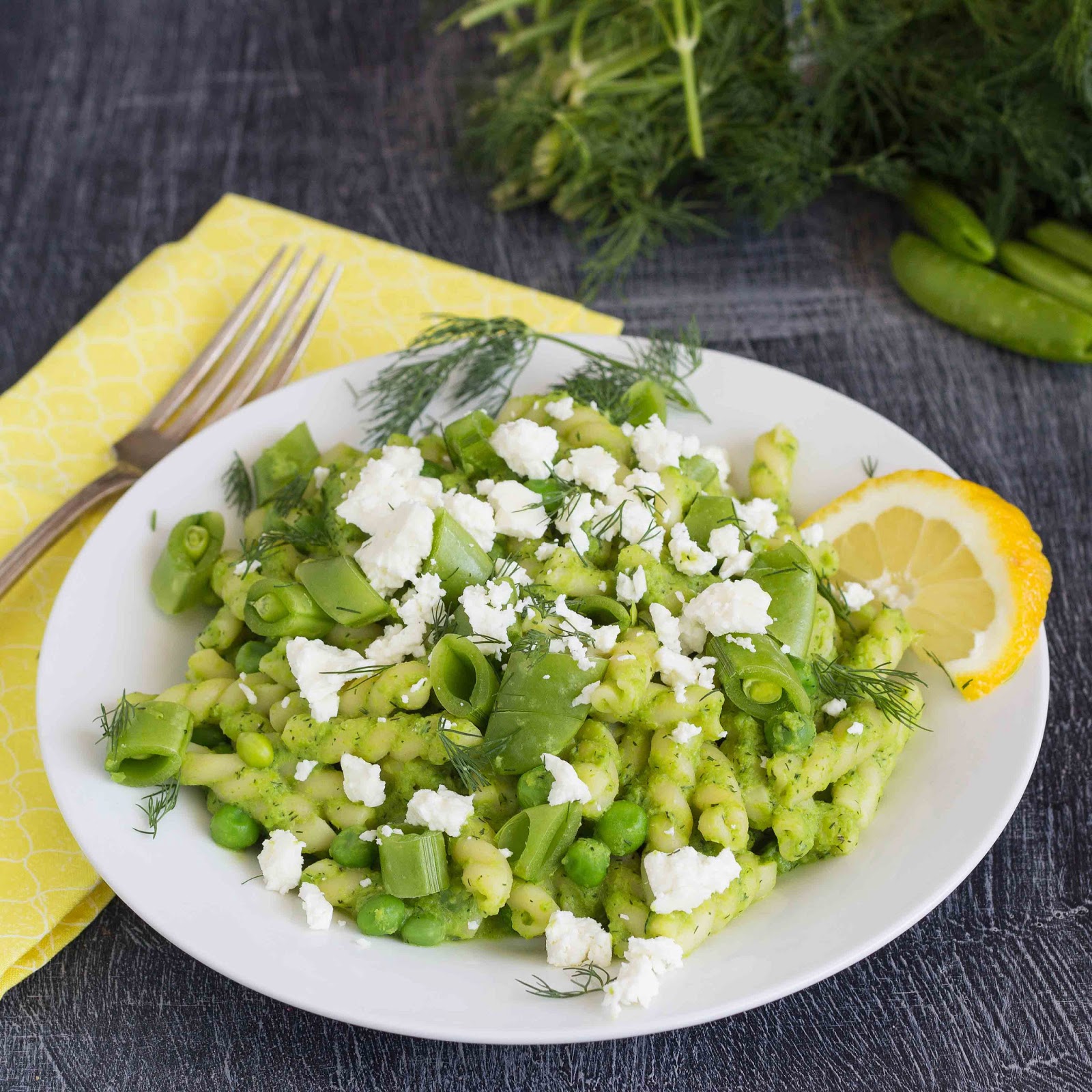 Kid Cultivation Green Pea Pasta with Feta