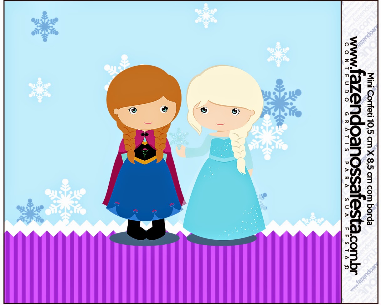 Frozen Niñas en Navidad: Etiquetas Candy Bar para Imprimir Gratis. Etiquetas de Frozen Niñas en Navidad para imprimir gratis.