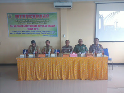 MUSRENBANG KECAMATAN SAMBIREJO